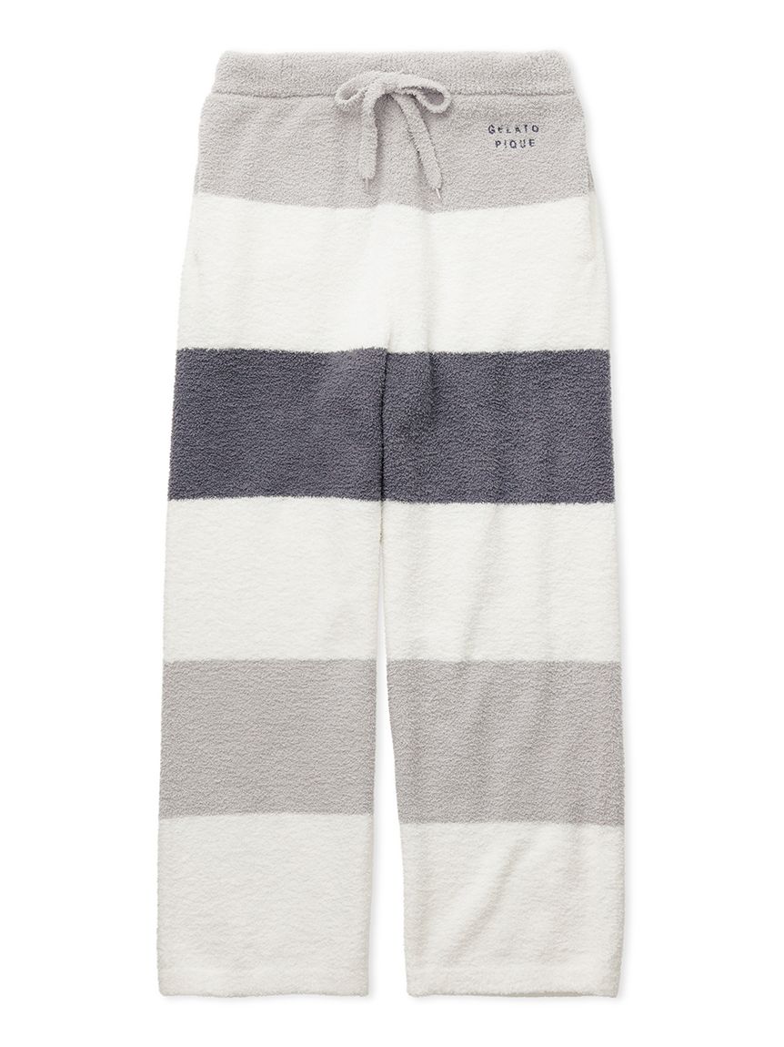 新品 ジェラートピケ パーカー ロングパンツ セット ベビモコ ボーダー