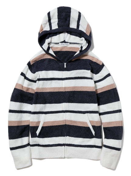 【GELATO PIQUE HOMME】'ミルクスムーズィー'ボーダーパーカ