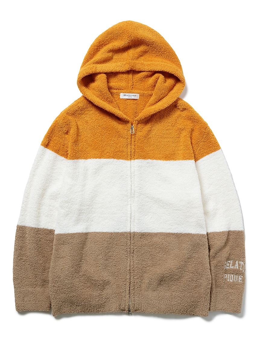 GELATO PIQUE HOMME】べビモコブロックボーダーパーカ(パーカー GELATO PIQUE HOMME】べビモコブロックボーダーパーカ(パーカー