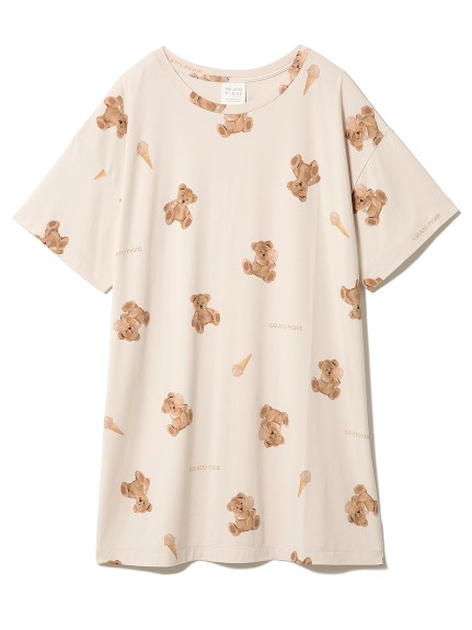 ジェラートピケ Gelato Pique レディース ジェラートベアモチーフドレス ジェラピケ パジャマ ルームウェア Karei ネグリジェ Padelnostro It