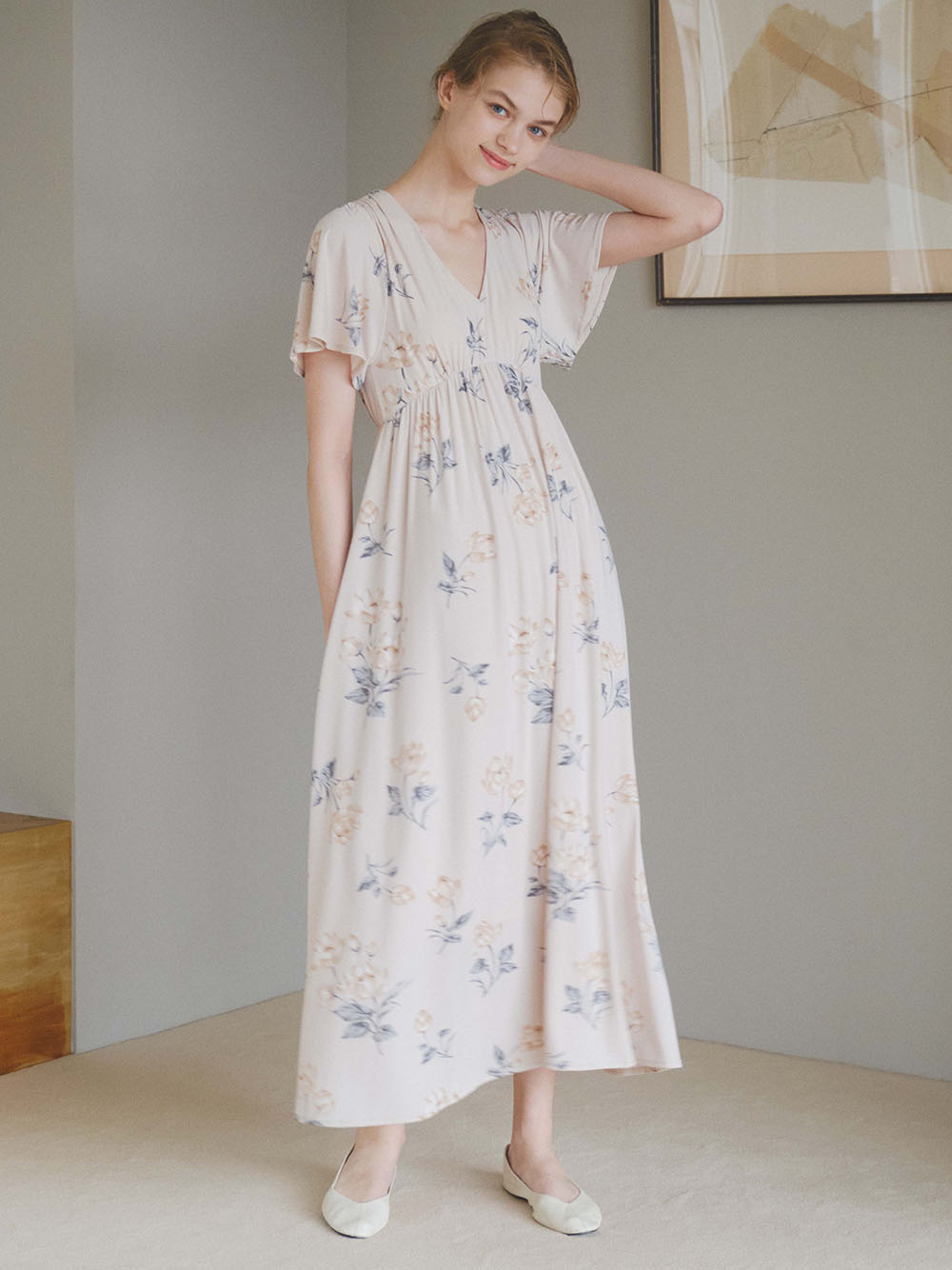 ウォーターリリー柄ワンピース ドレス ルームウェア パジャマ通販のgelatopique ジェラートピケ 公式サイト