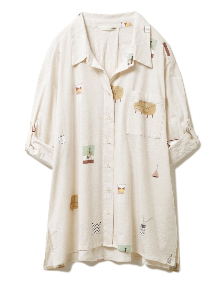 インテリアモチーフシャツ シャツ ルームウェア パジャマ通販のgelatopique ジェラートピケ 公式サイト