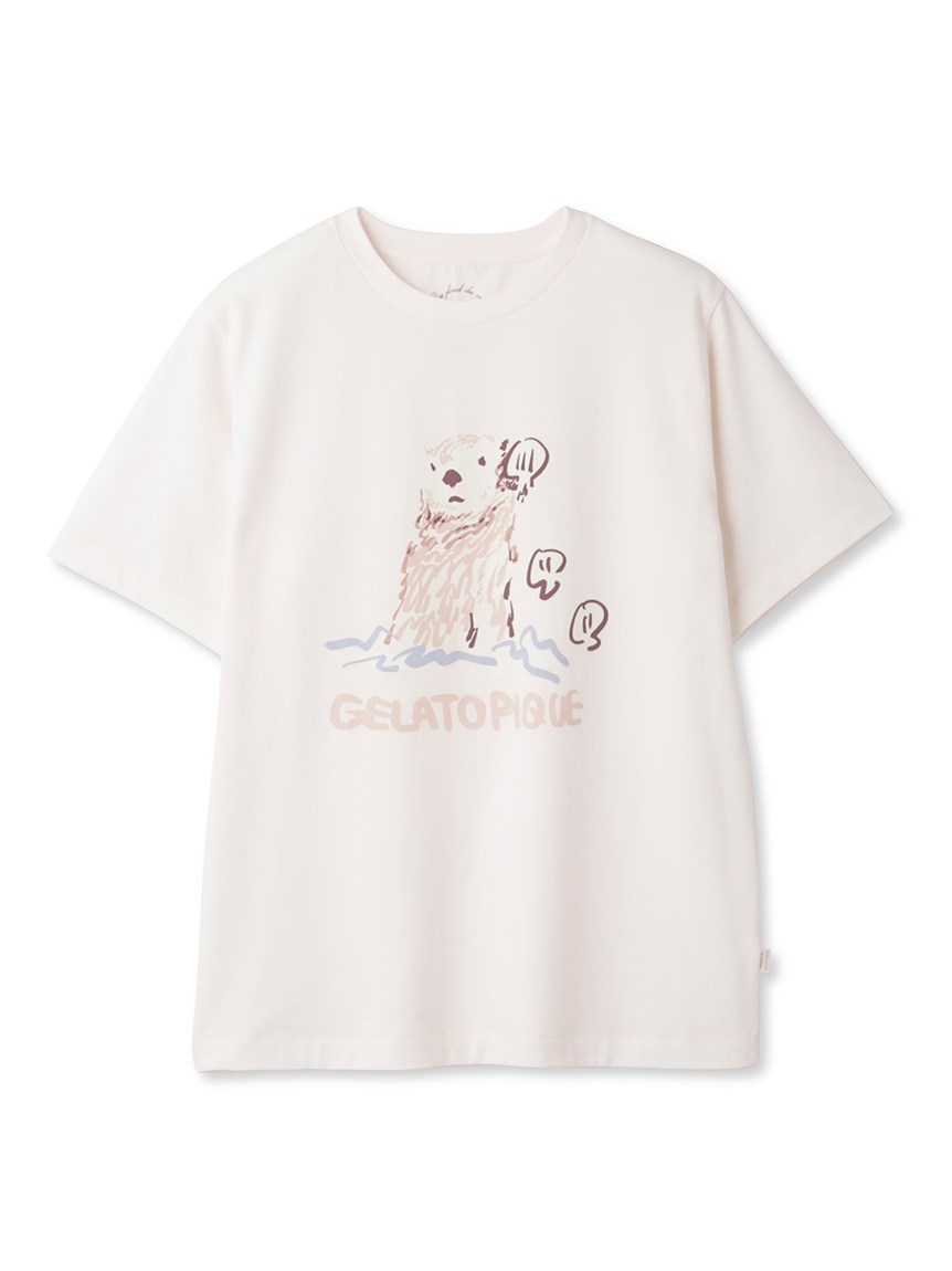 ラッコワンポイントTシャツ(カットソー・Tシャツ)｜ルームウェア・パジャマ通販のgelatopique（ジェラートピケ）公式サイト