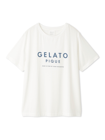 新品タグ付♡ ジェラートピケ レーヨン素材ロゴTシャツ＆パンツ 上下