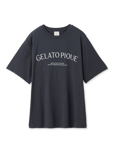 レーヨンロゴTシャツ(カットソー・Tシャツ)｜ルームウェア・パジャマ