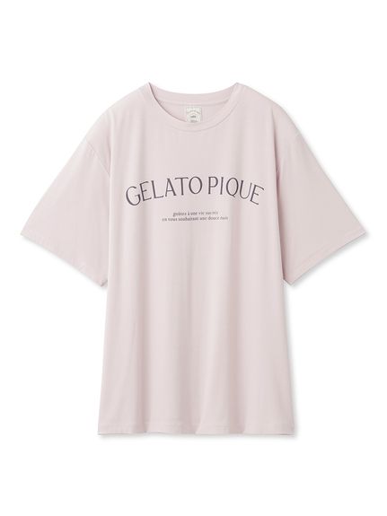 レーヨンロゴTシャツ(カットソー・Tシャツ)｜ルームウェア・パジャマ