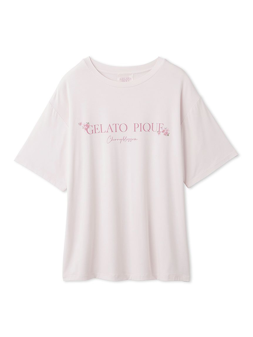 SAKURA】ワンポイントTシャツ(カットソー・Tシャツ)｜ルームウェア