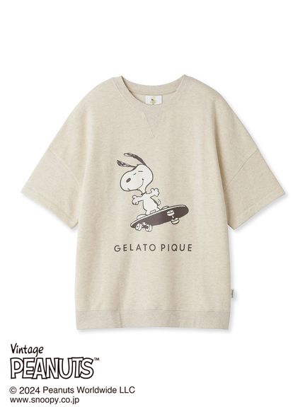 PEANUTS】【HOMME】裏毛ワンポイントロゴプルオーバー(カットソー・T 