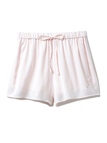 Sakura フラワーサテンショートパンツ ショートパンツ ルームウェア