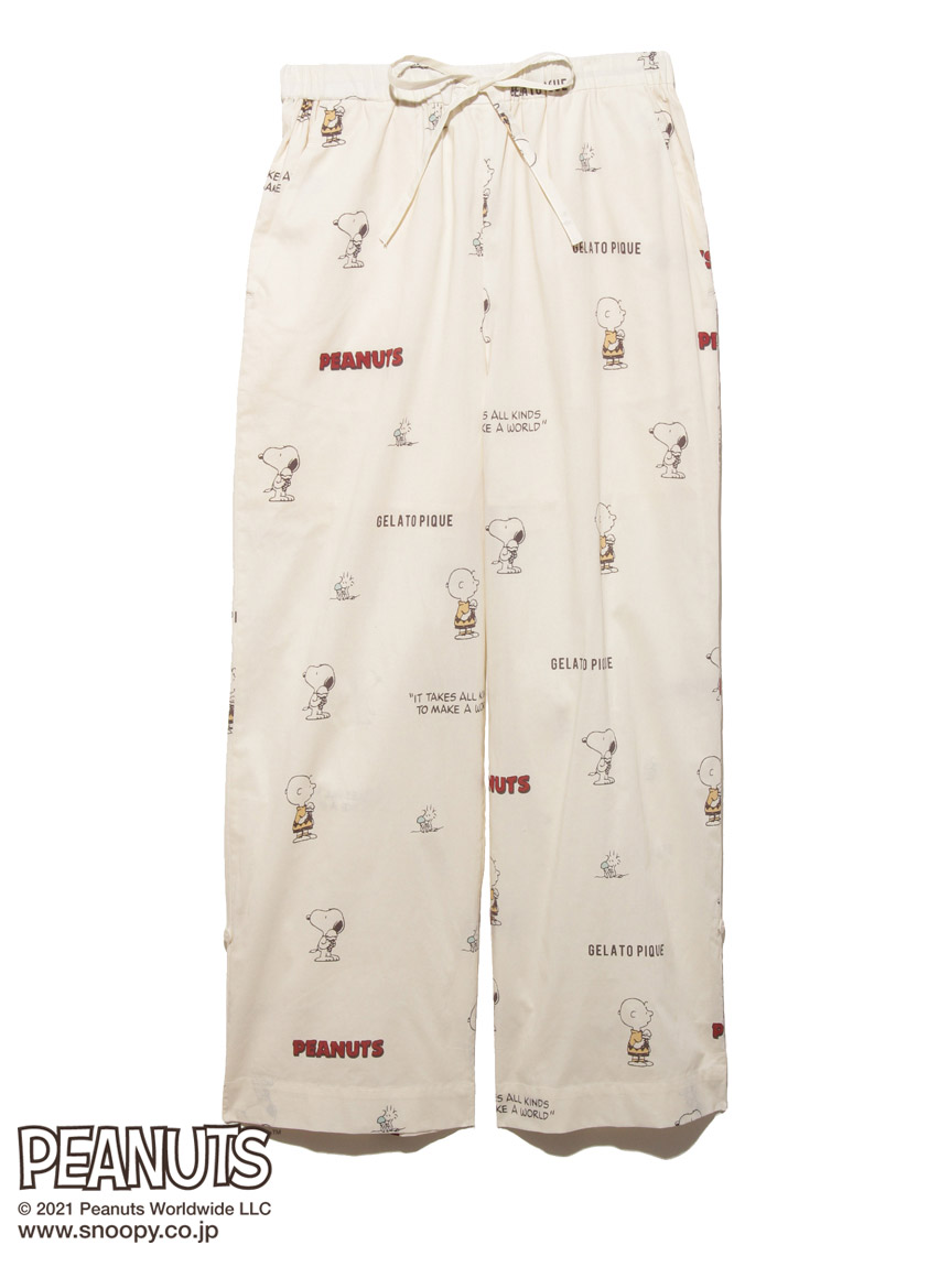 Peanuts モノグラムロングパンツ ロングパンツ ルームウェア パジャマ通販のgelatopique ジェラートピケ 公式サイト