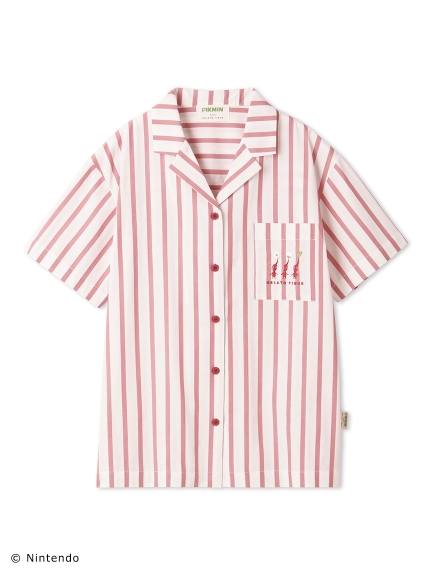 【PIKMIN】ストライプシャツ(RED-F)