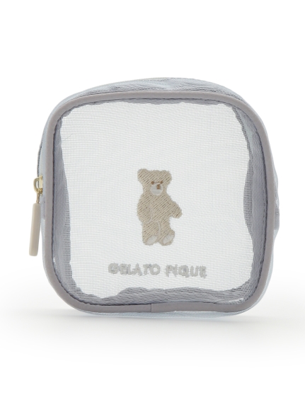 モチーフ刺繍スクエアポーチ ポーチ ルームウェア パジャマ通販のgelatopique ジェラートピケ 公式サイト