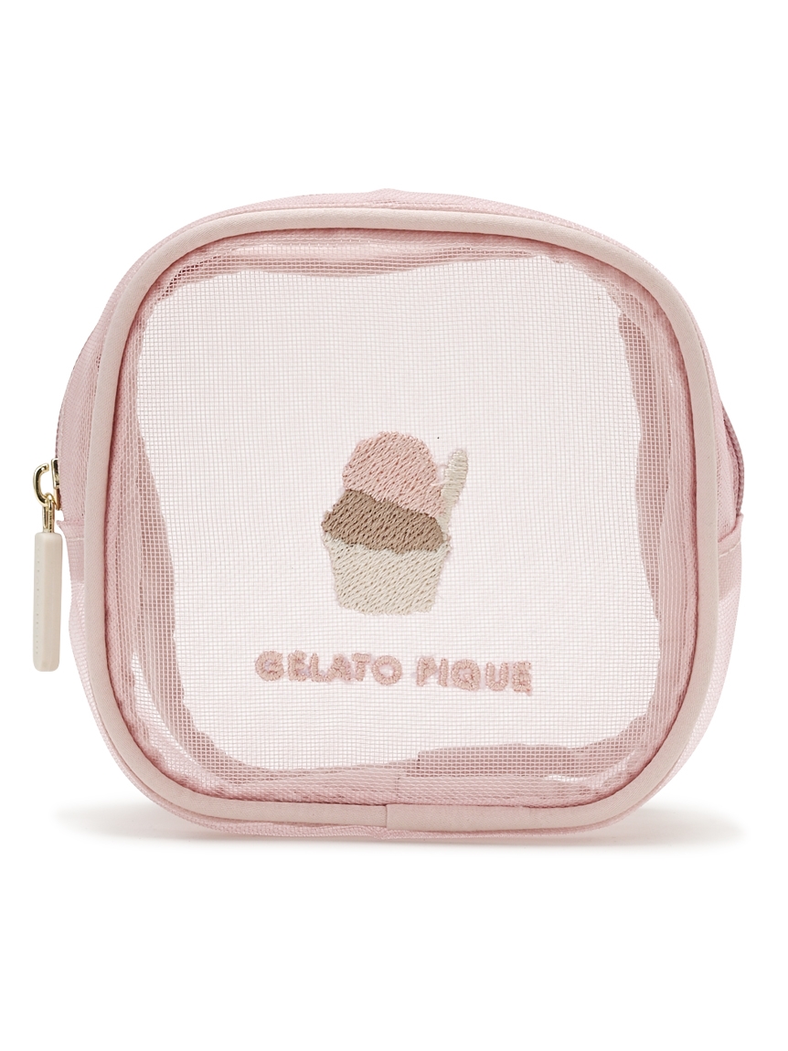 モチーフ刺繍スクエアポーチ ポーチ ルームウェア パジャマ通販のgelatopique ジェラートピケ 公式サイト