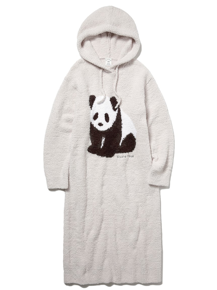 パンダジャガードフードドレス ドレス ルームウェア パジャマ通販のgelatopique ジェラートピケ 公式サイト