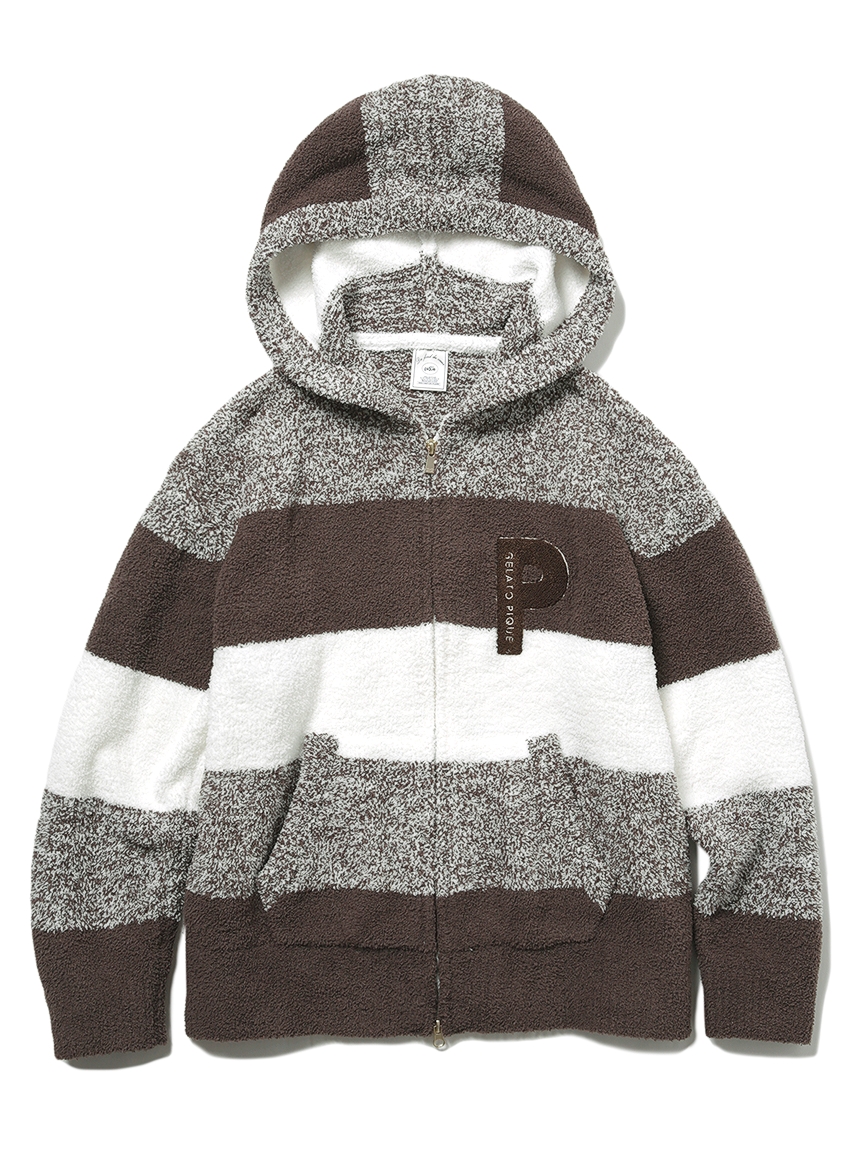 ベビモコ メランジボーダーパーカ パーカ ルームウェア パジャマ通販のgelatopique ジェラートピケ 公式サイト