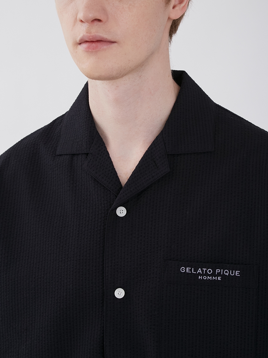 ONLINE限定】【HOMME】クールマックスサッカーパジャマセット(シャツ 