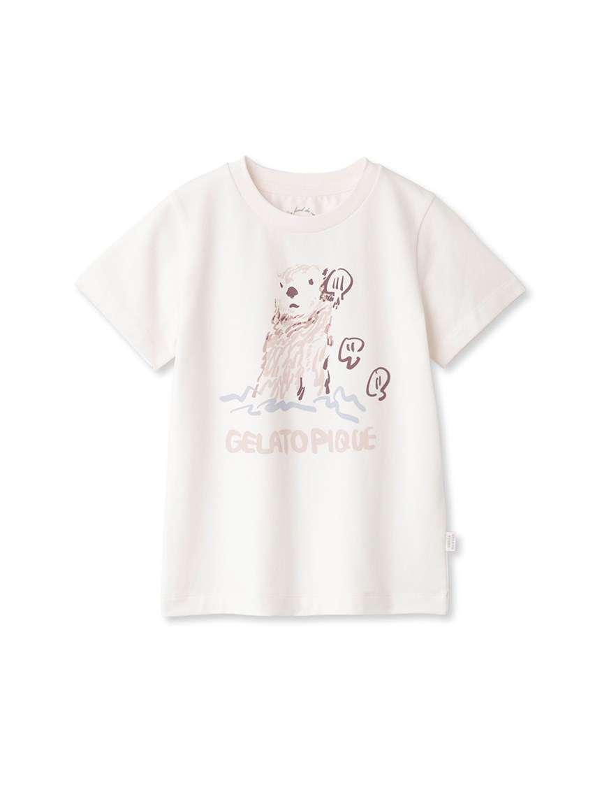 KIDS】ラッコワンポイントTシャツ(カットソー＆Tシャツ)｜ルームウェア