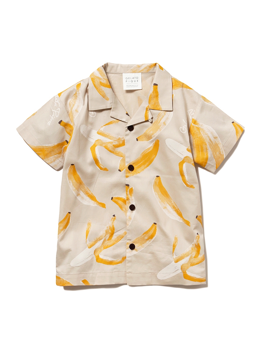 【ONLINE限定】【KIDS】バナナモチーフシャツ&ショートパンツSET | PKFT222483