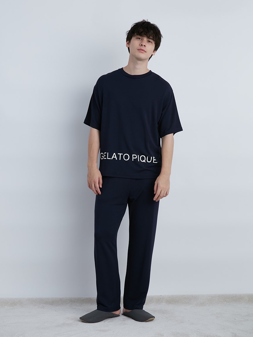 Homme ジェラートピケロゴtシャツ カットソー Tシャツ ルームウェア パジャマ通販のgelatopique ジェラートピケ 公式サイト