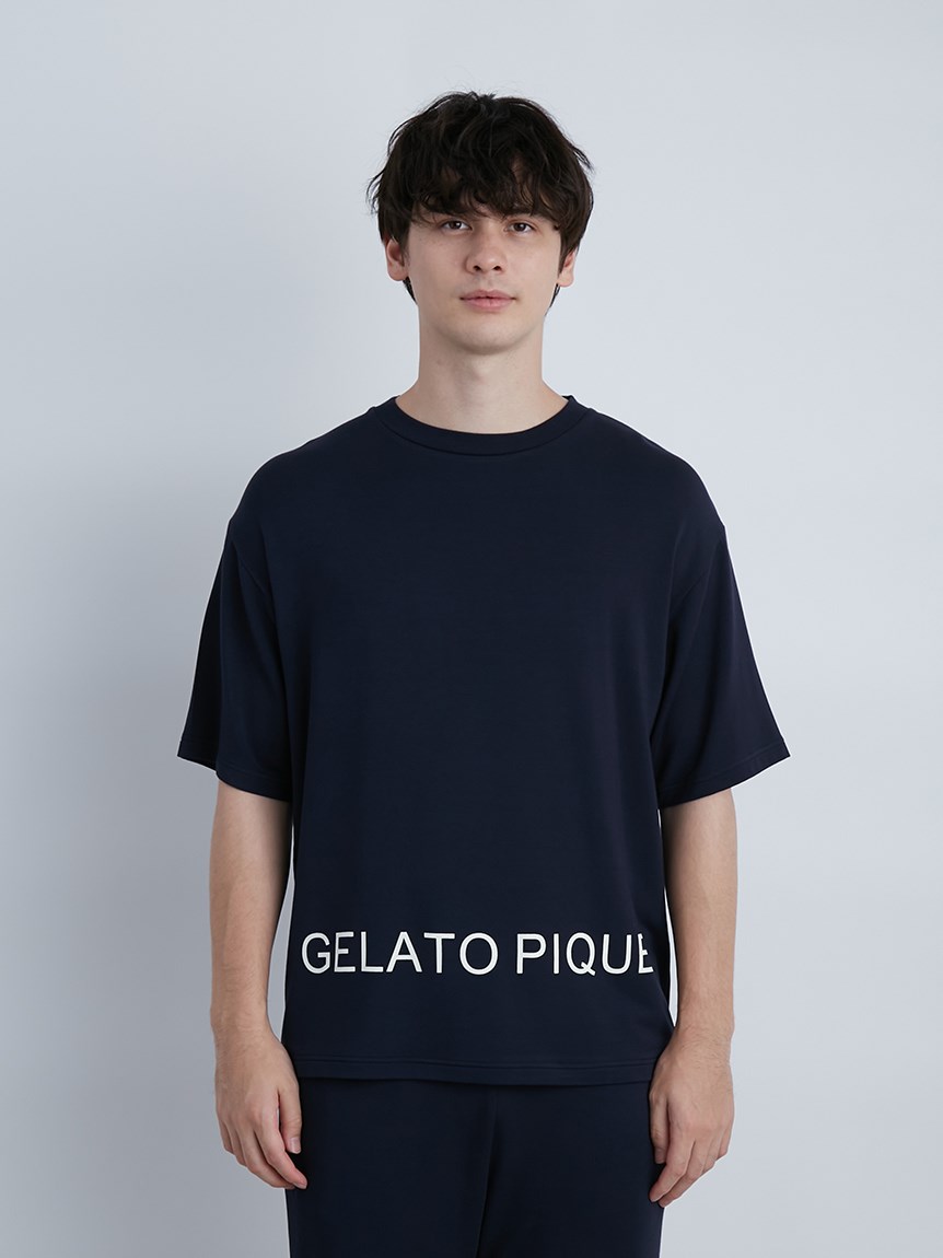 Homme ジェラートピケロゴtシャツ カットソー Tシャツ ルームウェア パジャマ通販のgelatopique ジェラートピケ 公式サイト