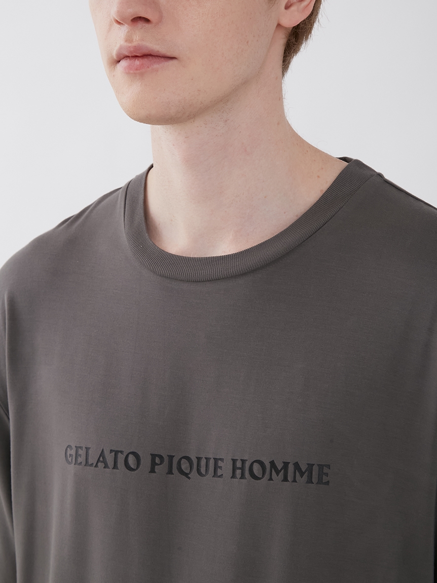 HOMME】レーヨンロゴプルオーバー(カットソー・Tシャツ)｜ルームウェア