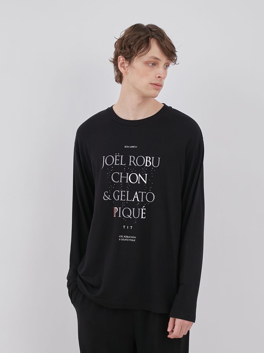 JOEL ROBUCHON】【HOMME】ワンポイントロゴロングTシャツ(カットソー