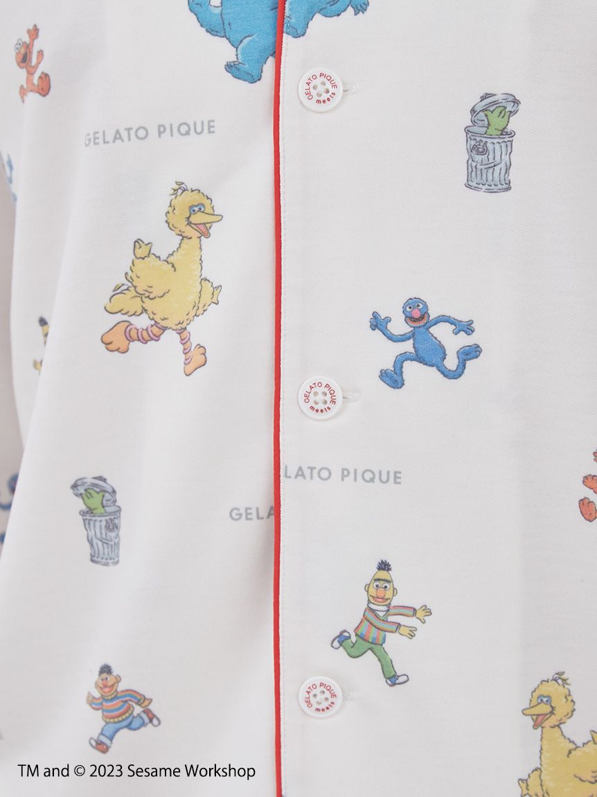 【SESAME STREET】【HOMME】総柄シャツ&ロングパンツセット | PMCT235926