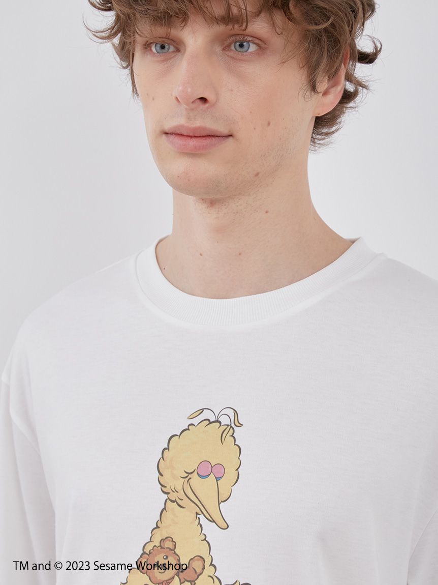 SESAME STREET】【HOMME】ワンポイントTシャツ(カットソー・Tシャツ