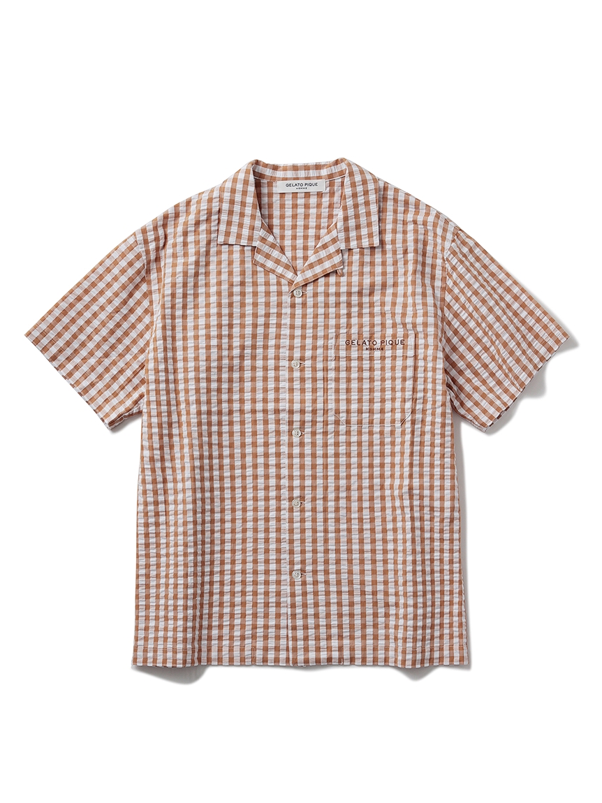 【HOMME】ギンガムチェックシャツ | PMFT222907