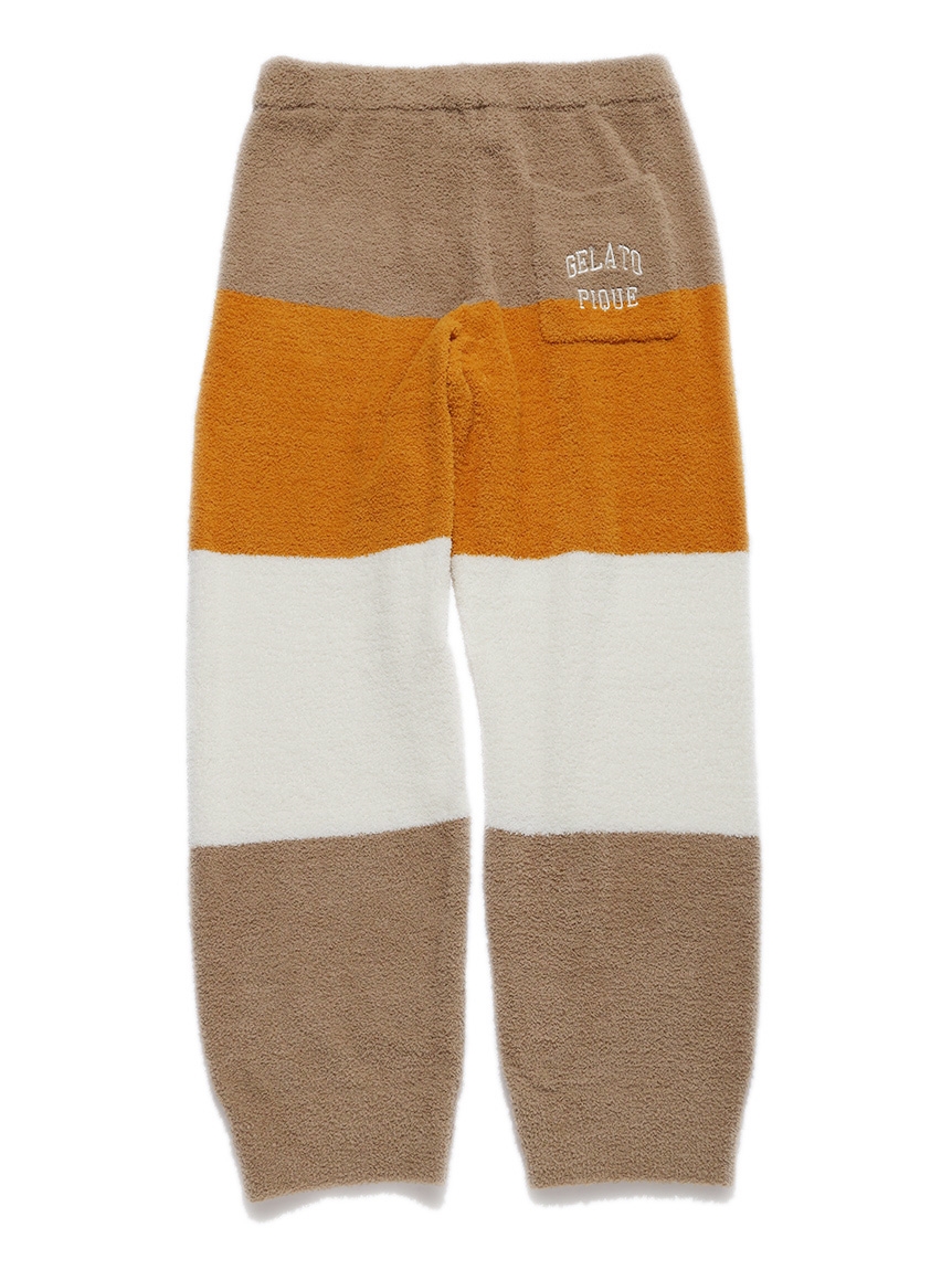 GELATO PIQUE HOMME】べビモコブロックボーダーロングパンツ(ロング GELATO PIQUE HOMME】べビモコブロックボーダーロングパンツ(ロング