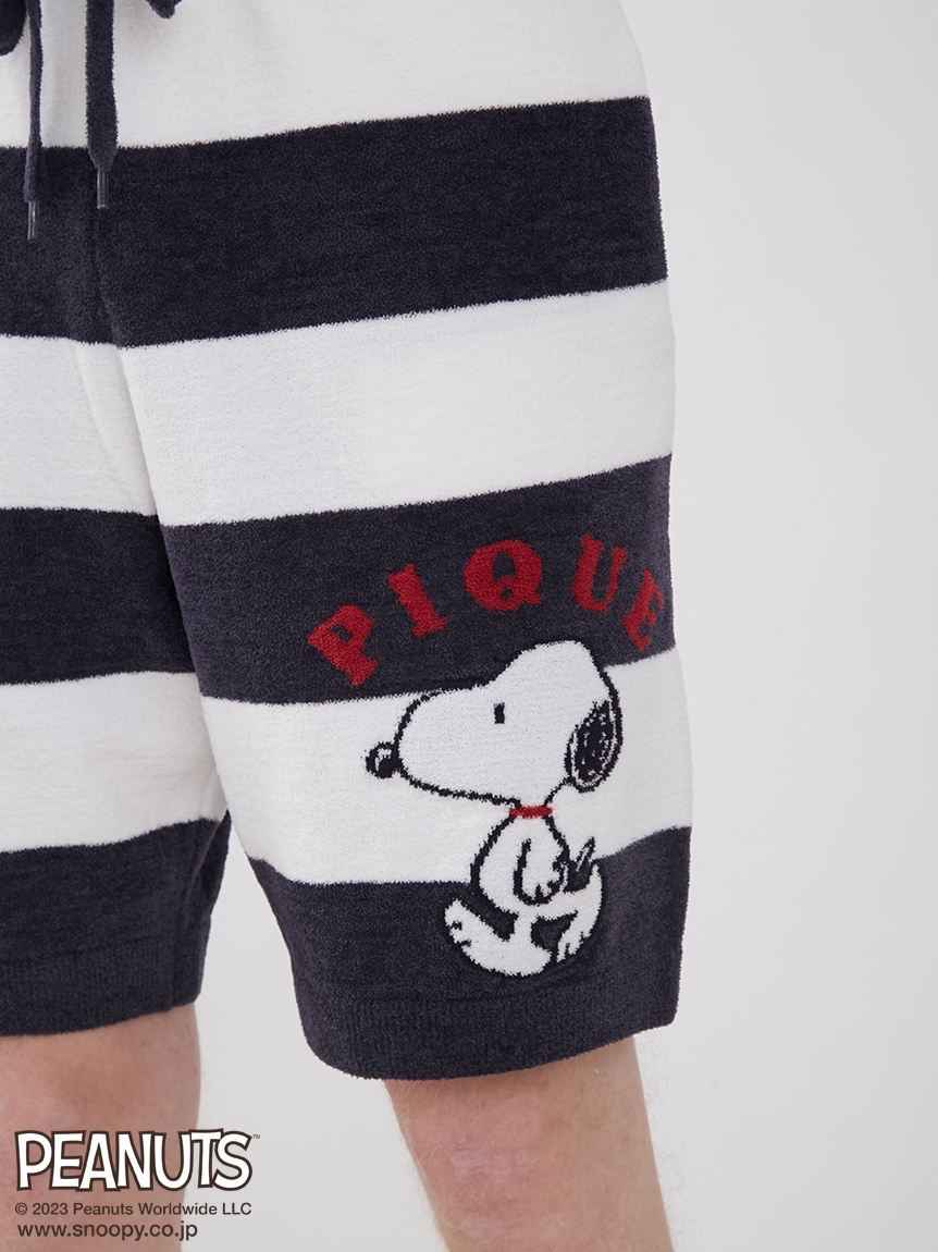 ジェラートピケ PEANUTS HOMME ジャガードプルオーバー ハーフパンツ