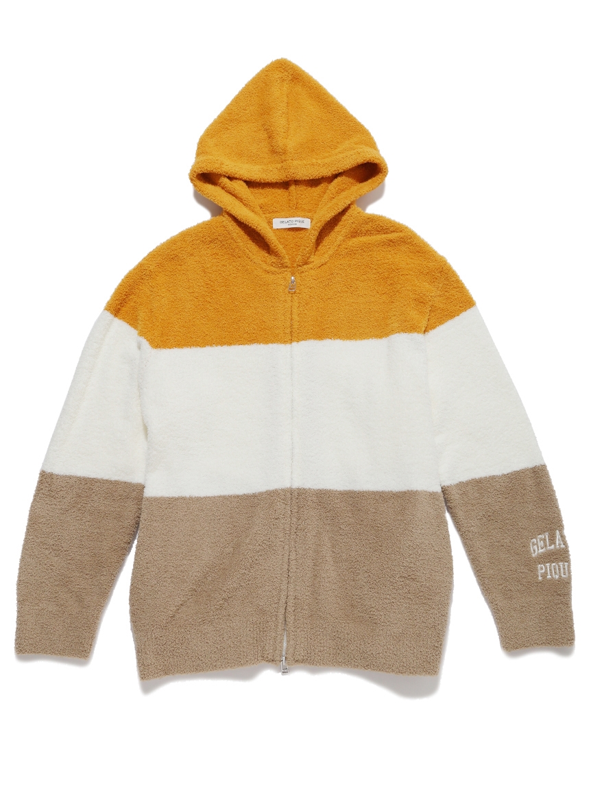 GELATO PIQUE HOMME】べビモコブロックボーダーパーカ(パーカー GELATO PIQUE HOMME】べビモコブロックボーダーパーカ(パーカー