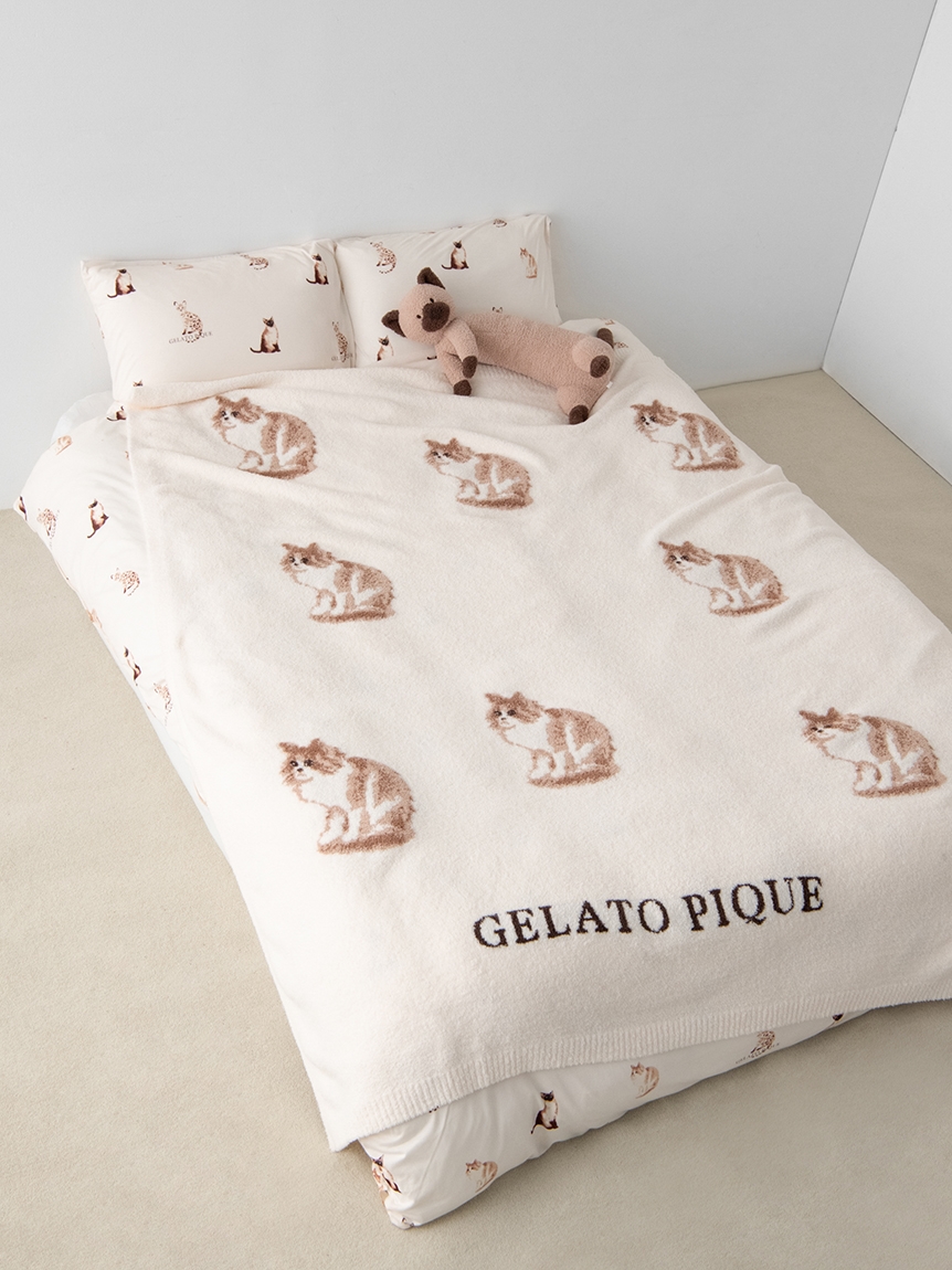 Sleep】CAT&DOGジャガードマルチカバー(掛け布団)｜ルームウェア