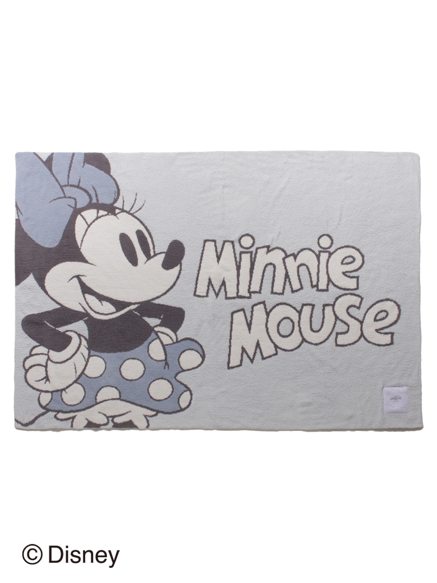 Sleep】Mickey & Minnie/ジャガードハーフケット(ブランケット