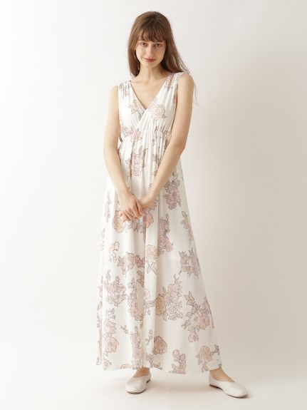 ミュシャと四つの花 ローズカシュクールドレス ドレス ルームウェア パジャマ通販のgelatopique ジェラートピケ 公式サイト