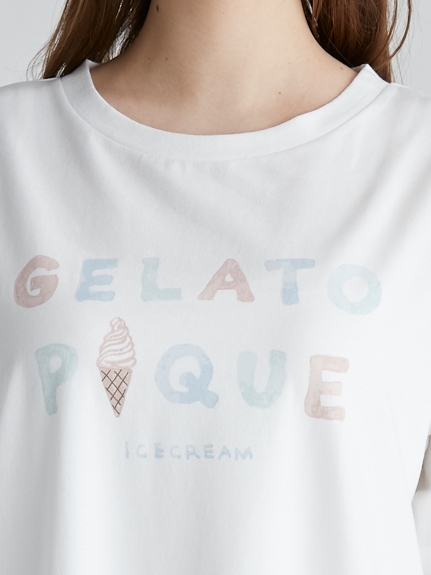 アイスクリームロゴワンポイントドレス ドレス ルームウェア パジャマ通販のgelatopique ジェラートピケ 公式サイト