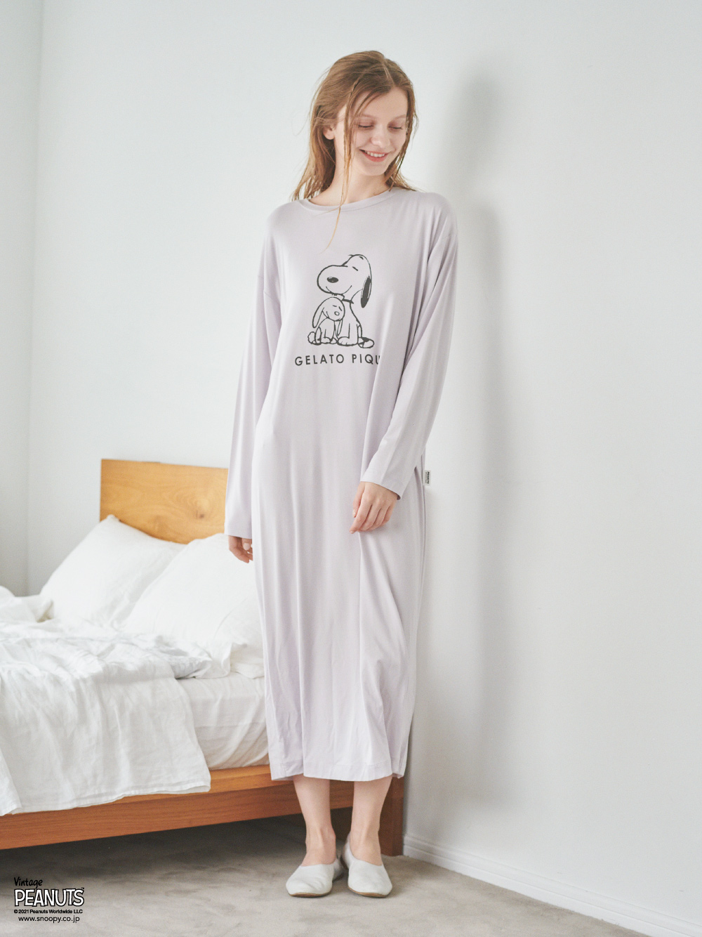 Peanuts プリントドレス ドレス ルームウェア パジャマ通販のgelatopique ジェラートピケ 公式サイト