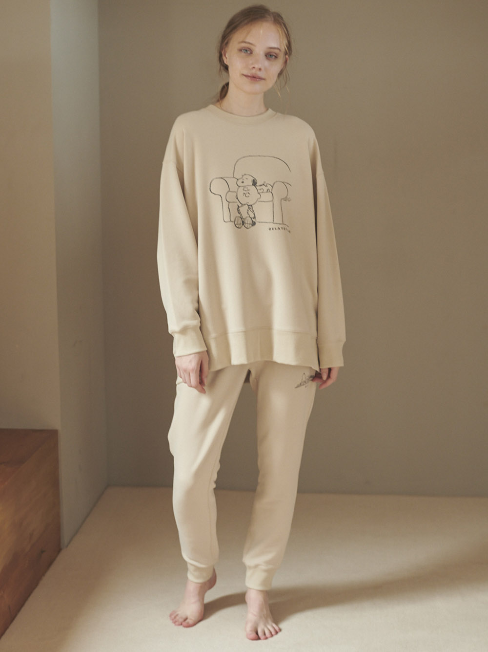 Peanuts 裏毛ロングパンツ ロングパンツ ルームウェア パジャマ通販のgelatopique ジェラートピケ 公式サイト