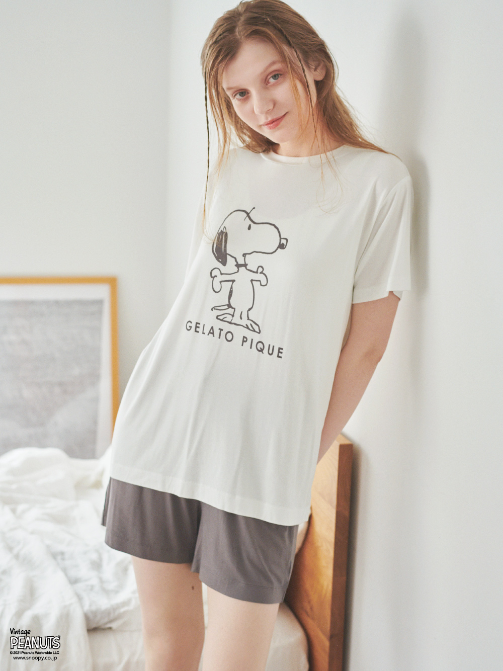 ぬいぐるみロングスリーブTシャツ＆ショートパンツ＆エコバッグSET