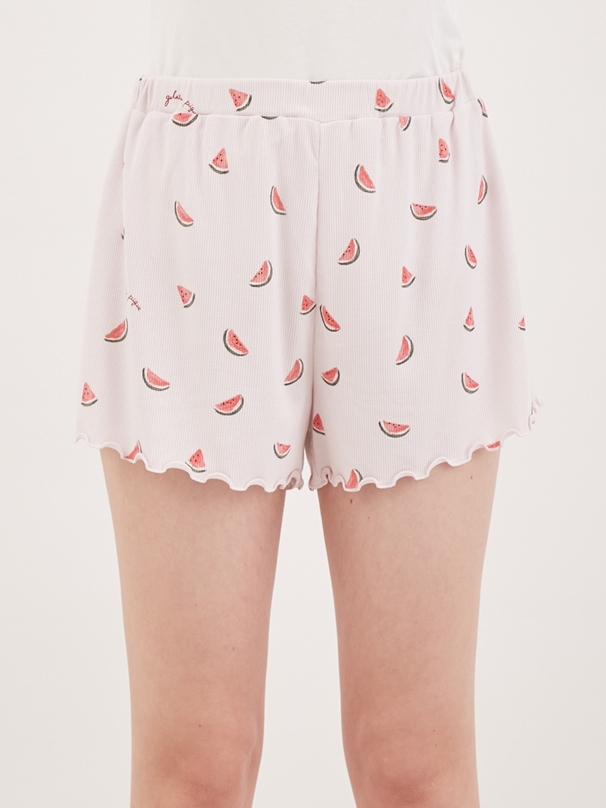 フルーツ柄ショートパンツ(ショートパンツ)｜ルームウェア・パジャマ 