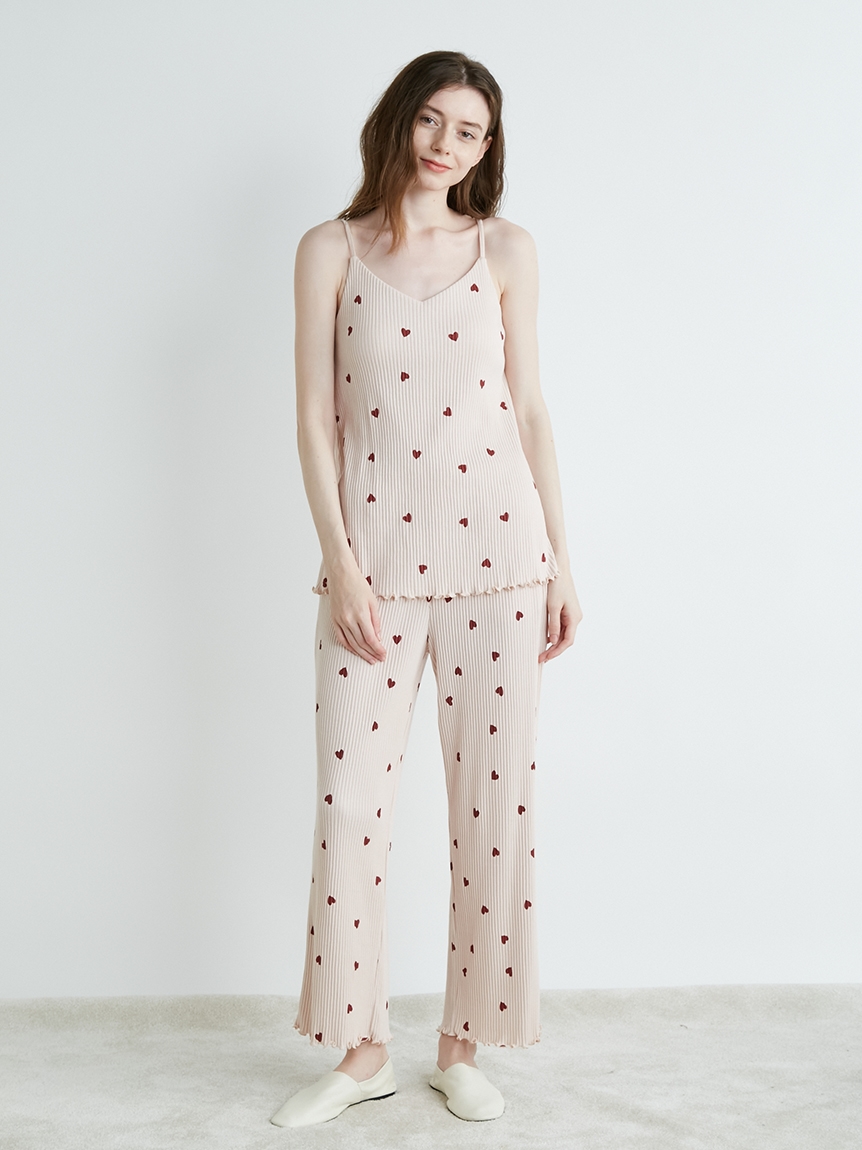 とっておきし福袋 Gelato Pique ジェラートピケ ハート ピンク キャミソールワンピース ルームウェア News Elegantsite Gr