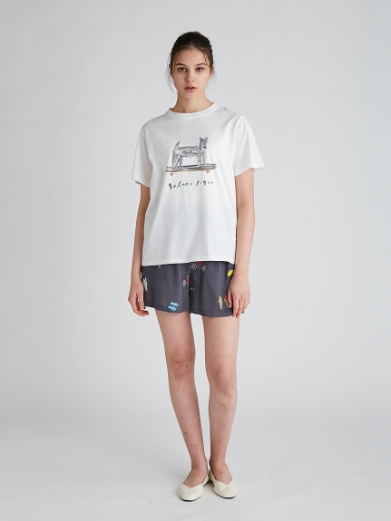 ラッピング サマーモチーフ柄tシャツ ショートパンツset カットソー Tシャツ ルームウェア パジャマ通販のgelatopique ジェラートピケ 公式サイト