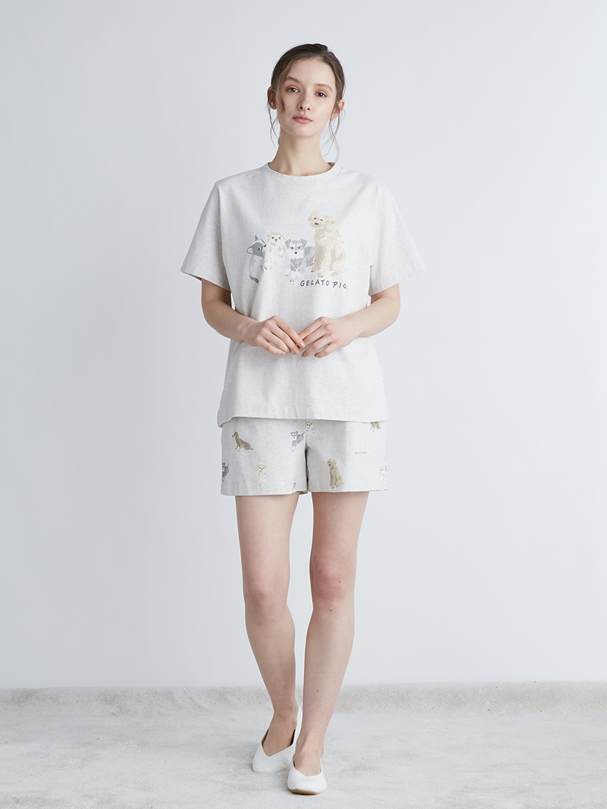 Dogワンポイントｔシャツ カットソー Tシャツ ルームウェア パジャマ通販のgelatopique ジェラートピケ 公式サイト