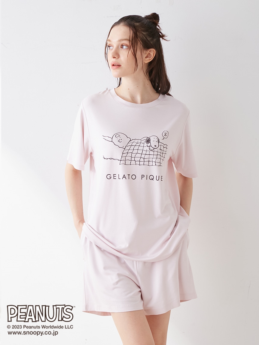 ジェラートピケ パンダTシャツ＆ショートパンツ - ルームウェア