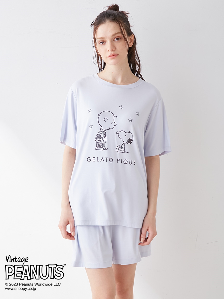 【PEANUTS】ワンポイントTシャツ&ショートパンツSET | PWCT234269