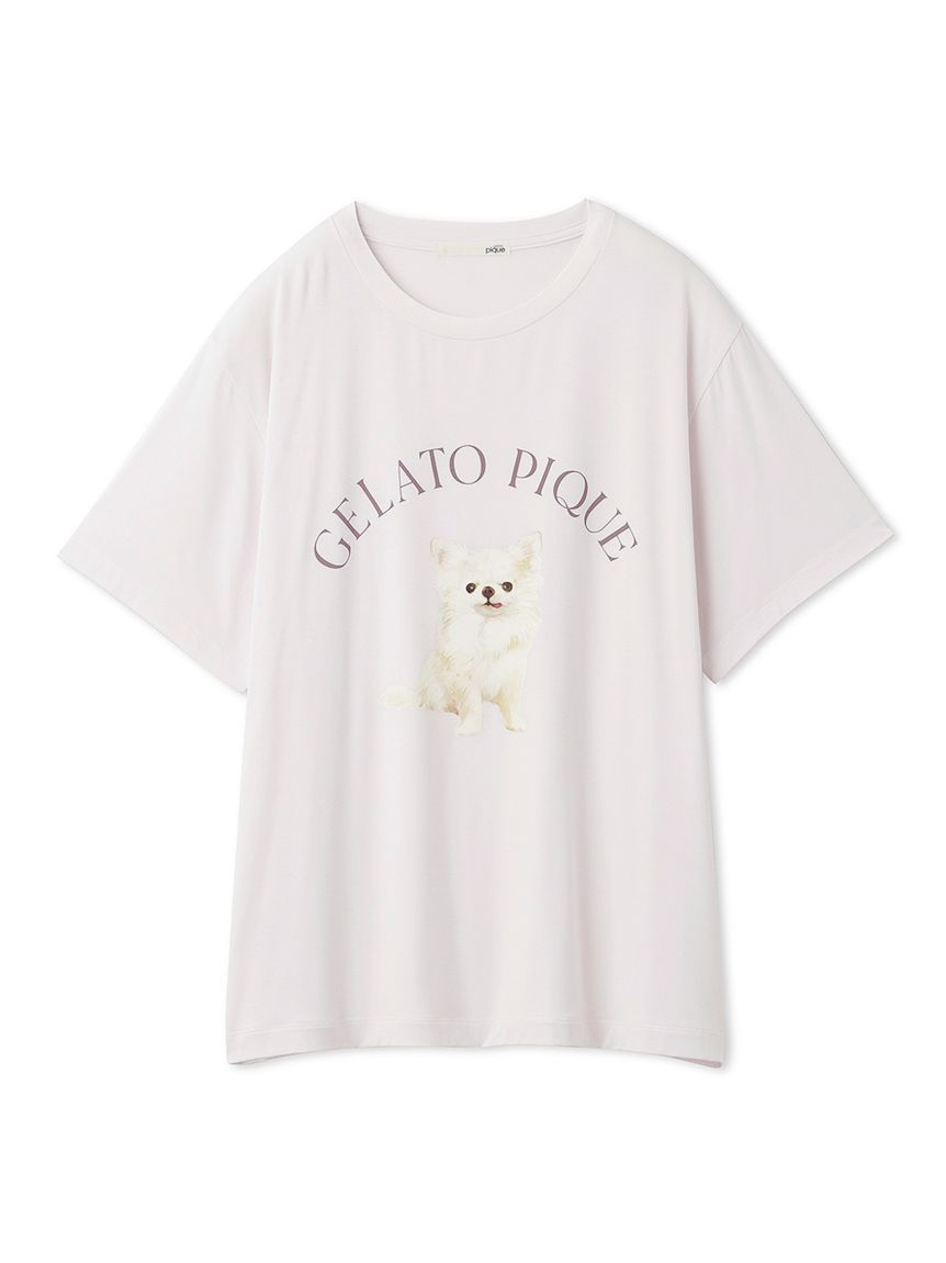 ラッピング済み】DOG柄ワンポイントTシャツ＆ショートパンツSET