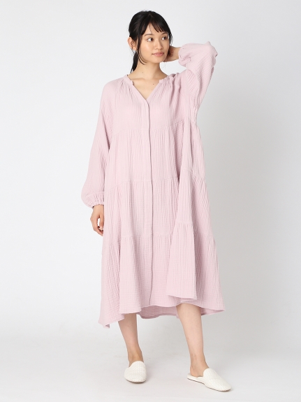 Online限定 トリプルガーゼマタニティティアードドレス ドレス ルームウェア パジャマ通販のgelatopique ジェラートピケ 公式サイト