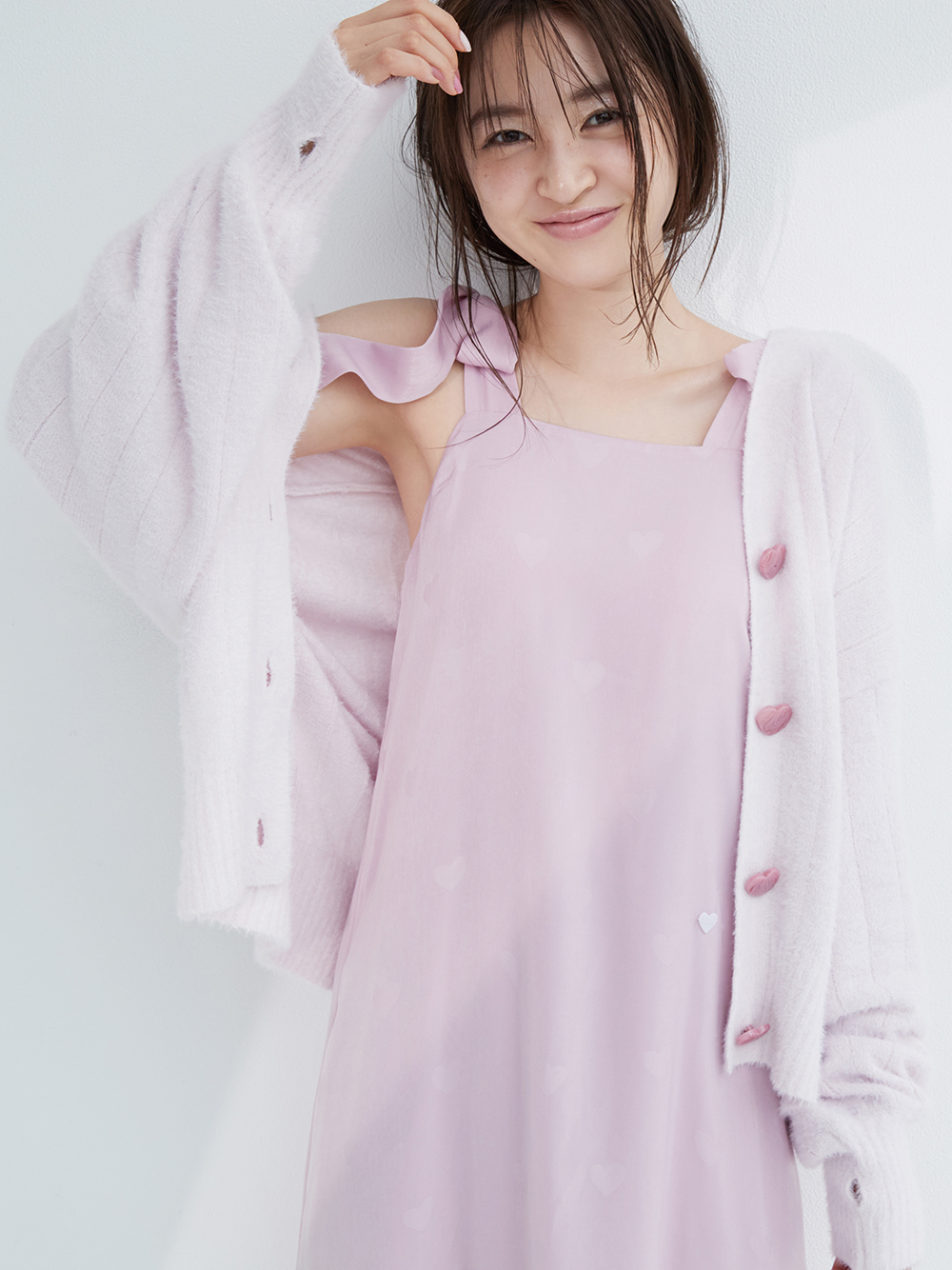 Pink ハートサテンワンピース ドレス ルームウェア パジャマ通販のgelatopique ジェラートピケ 公式サイト