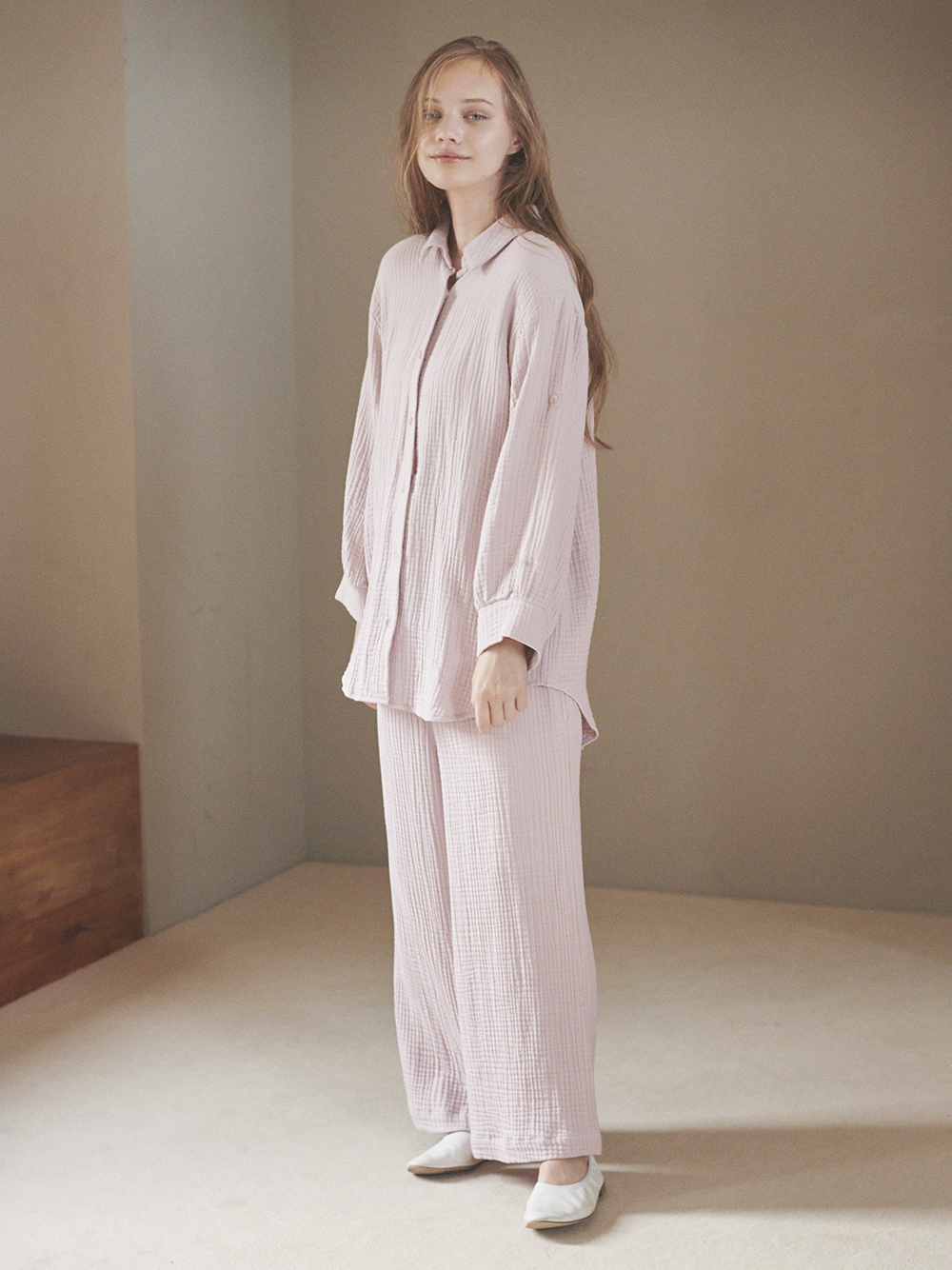 Online限定 トリプルガーゼマタニティシャツ シャツ ルームウェア パジャマ通販のgelatopique ジェラートピケ 公式サイト