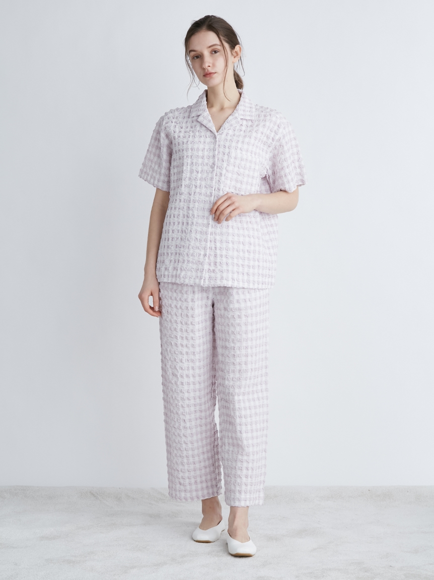 残りわずか Gelato Pique ジェラートピケ ルームウェア 通販 ギンガムチェックシャツ Pwft ジェラピケ レディース 22春夏 22ss パジャマ トップス 部屋着 プレゼントにおすすめ もうすぐ終了マラソン期間ポイント10倍 税込 Bebakpost Com